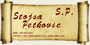 Stojša Petković vizit kartica